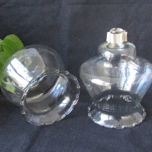 Glass votive holders-set of 2 decorative edge votive holders Home Interiors votive holders Cottage decor sconce inserts Vintage Homco