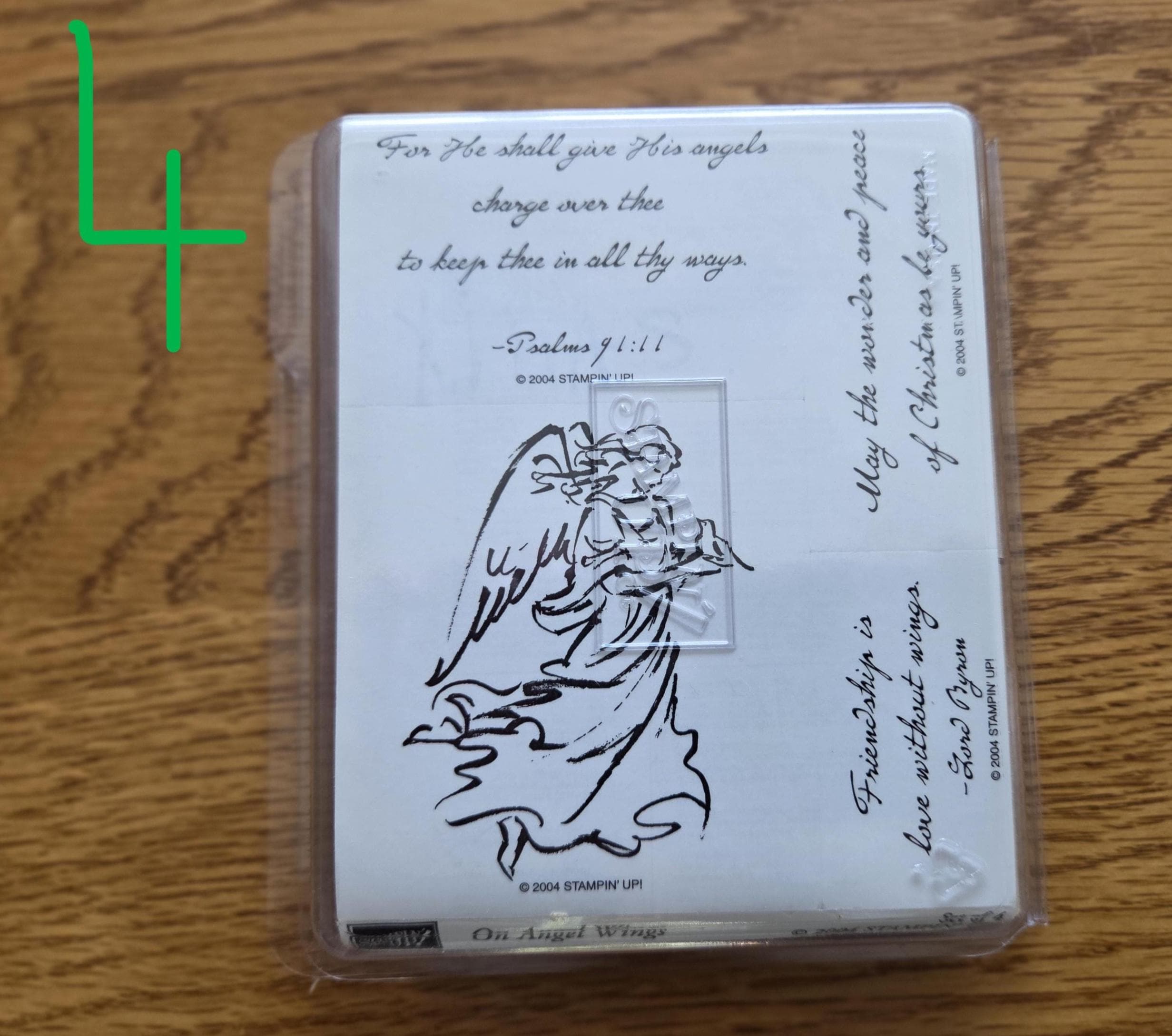 Stampin up Wood Mount Rubber Stamp Sets - on Angel Wings Stamps Quick ...