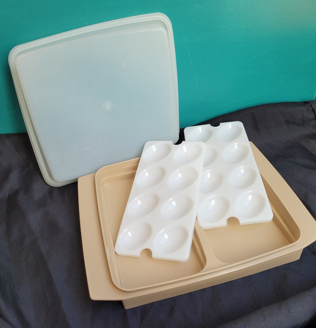 Tupperware Deviled Egg Containers Tupperware Vintage Deviled Egg Container Storage Containers