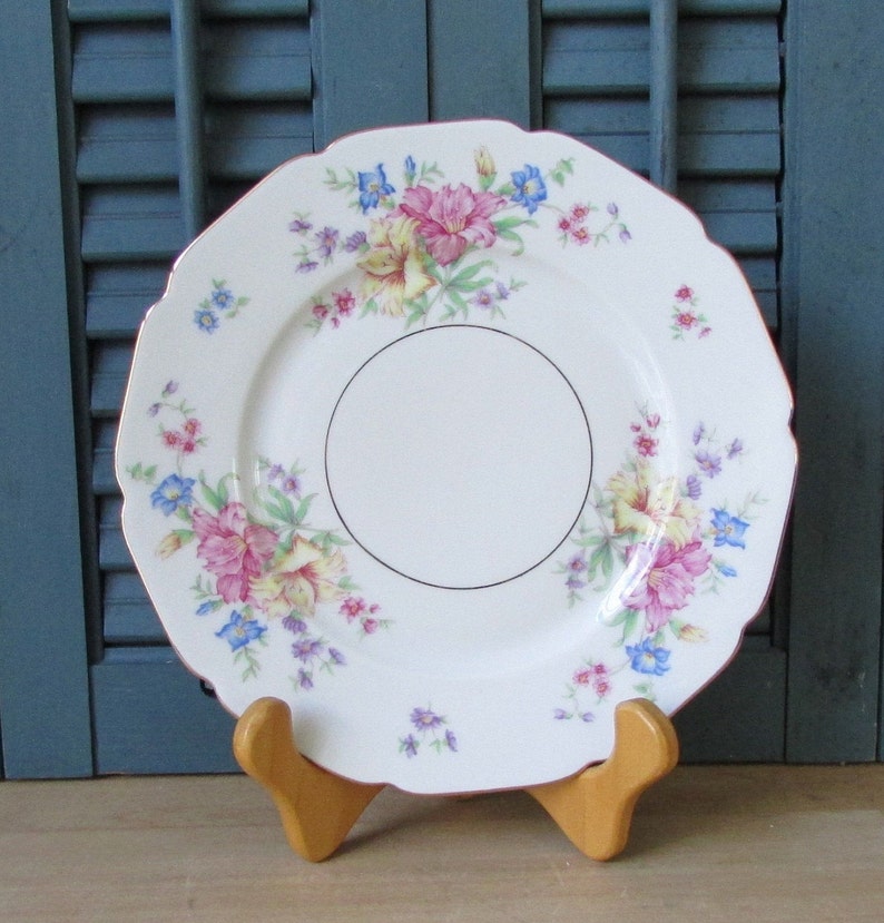H and Co Selb Bavaria Germany Strasborg plates dessert plates bread /& butter plates small plates vintage plates floral plates 2 Plates