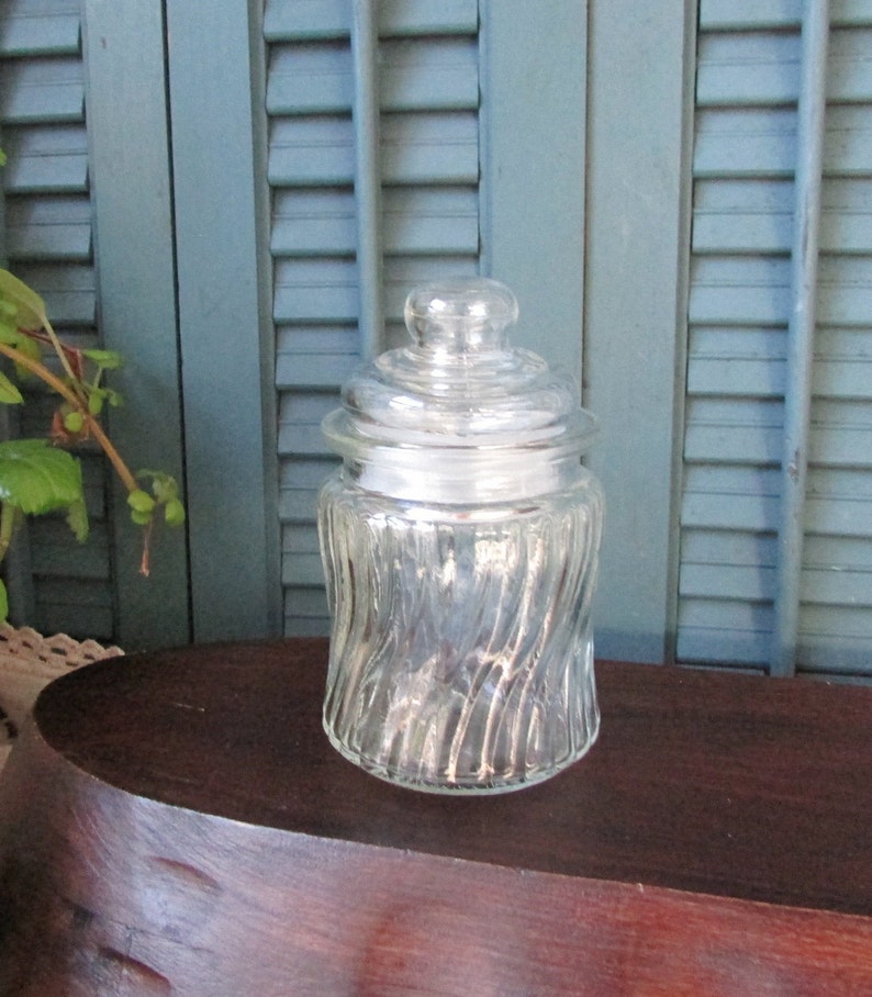 Small Glass Jars Apothecary Jars Decorative Jars Vintage Glass Etsy