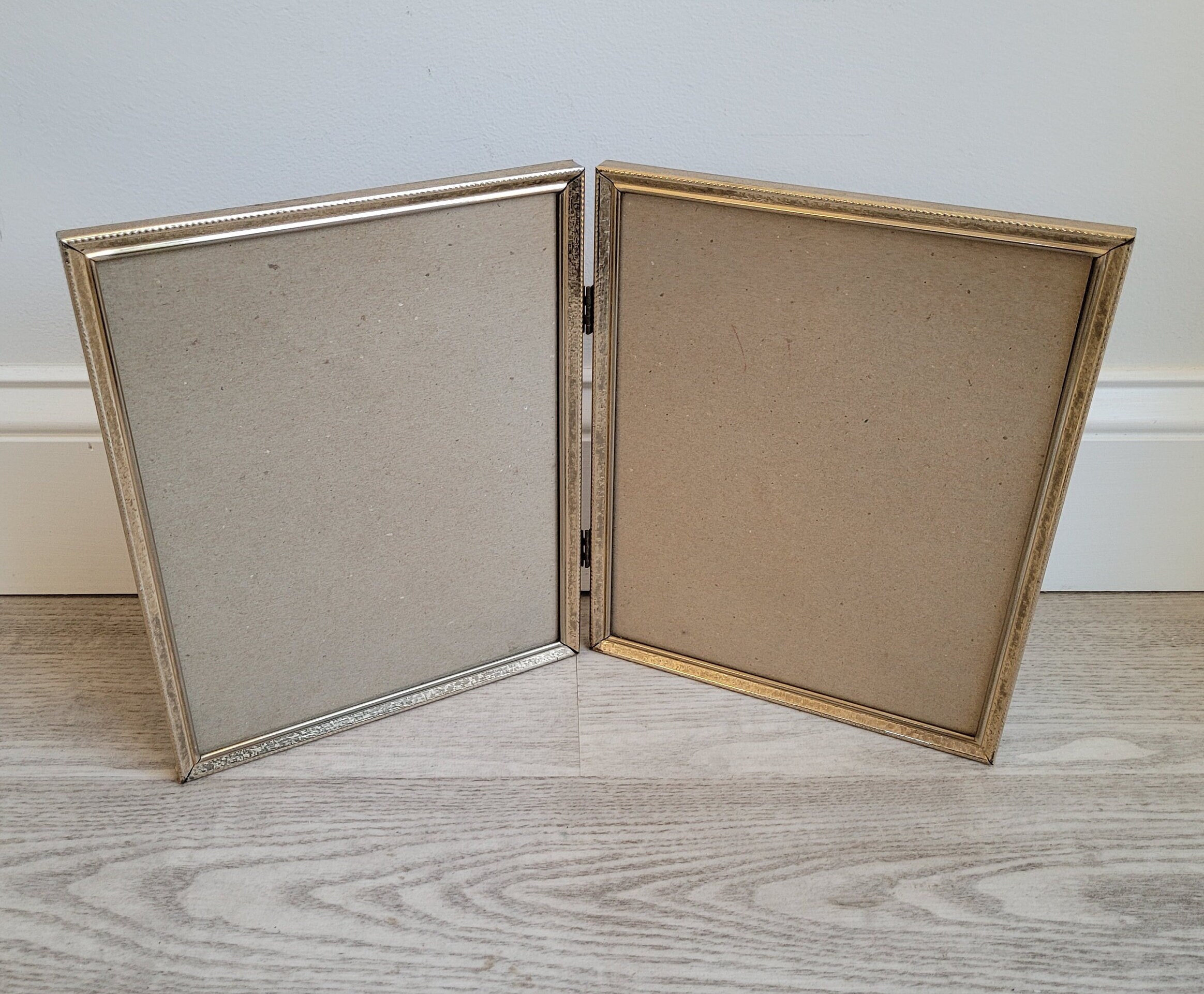 Gold Vintage Frames 8 X 10 Double Hinged Frames Picture Frame Etsy