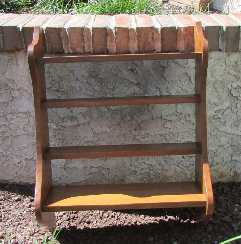 Wood Wall Shelf Large Wood Shelves Vintage Shelves Display Etsy