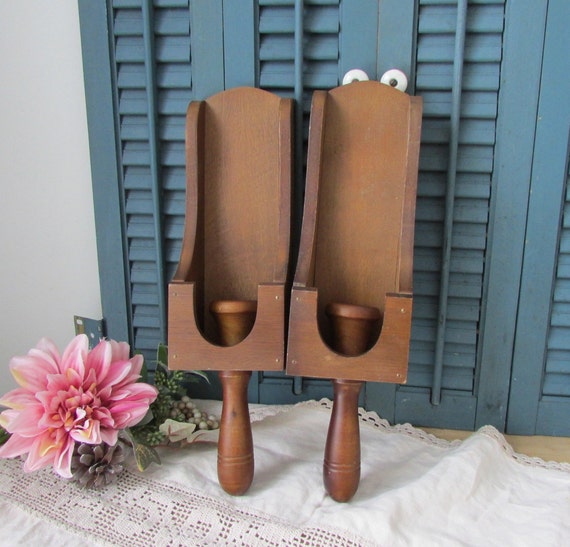 Wall Sconces Wood Candle Holders Decor