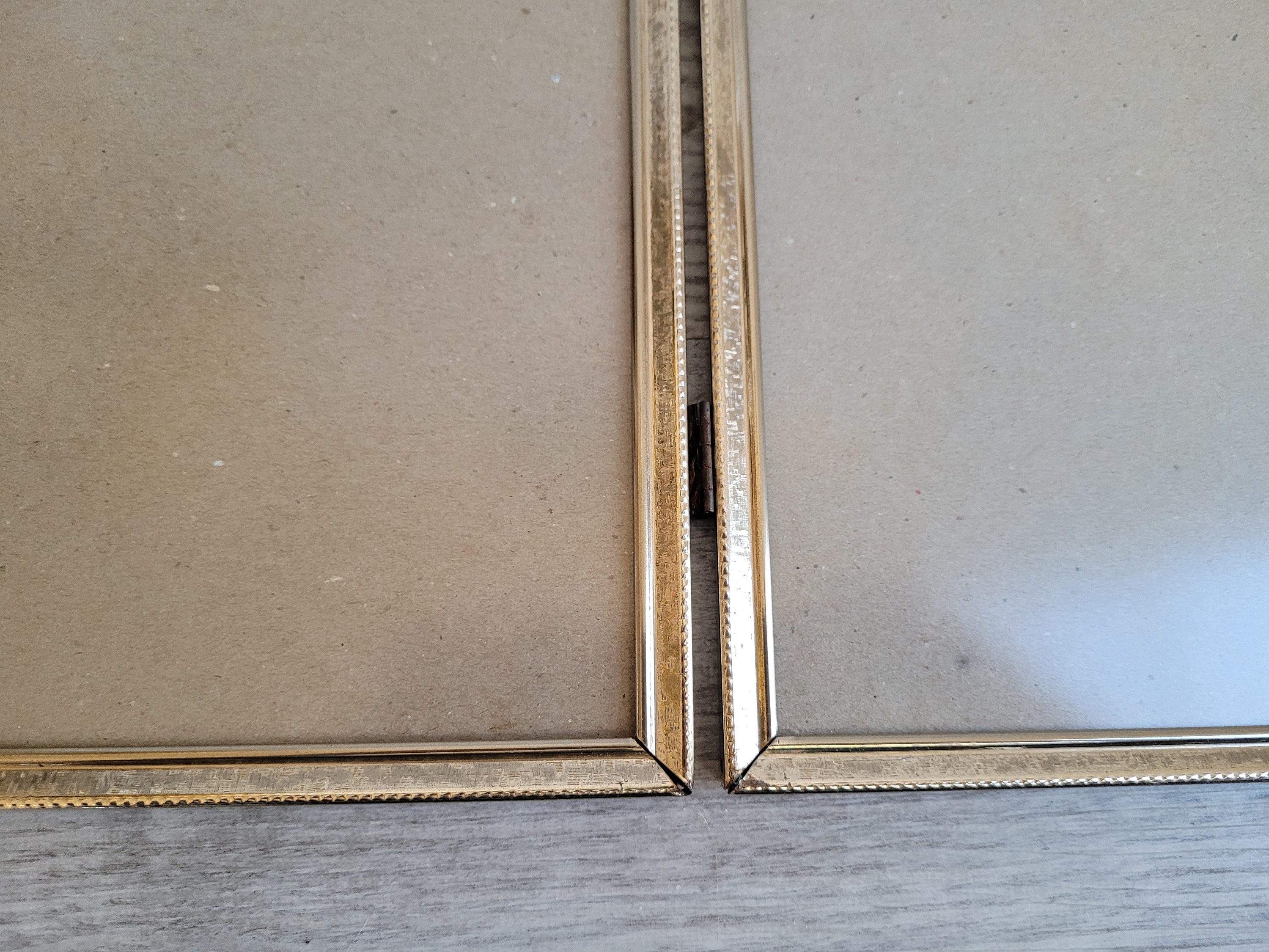Gold Vintage Frames 8 X 10 Double Hinged Frames Picture Frame Etsy