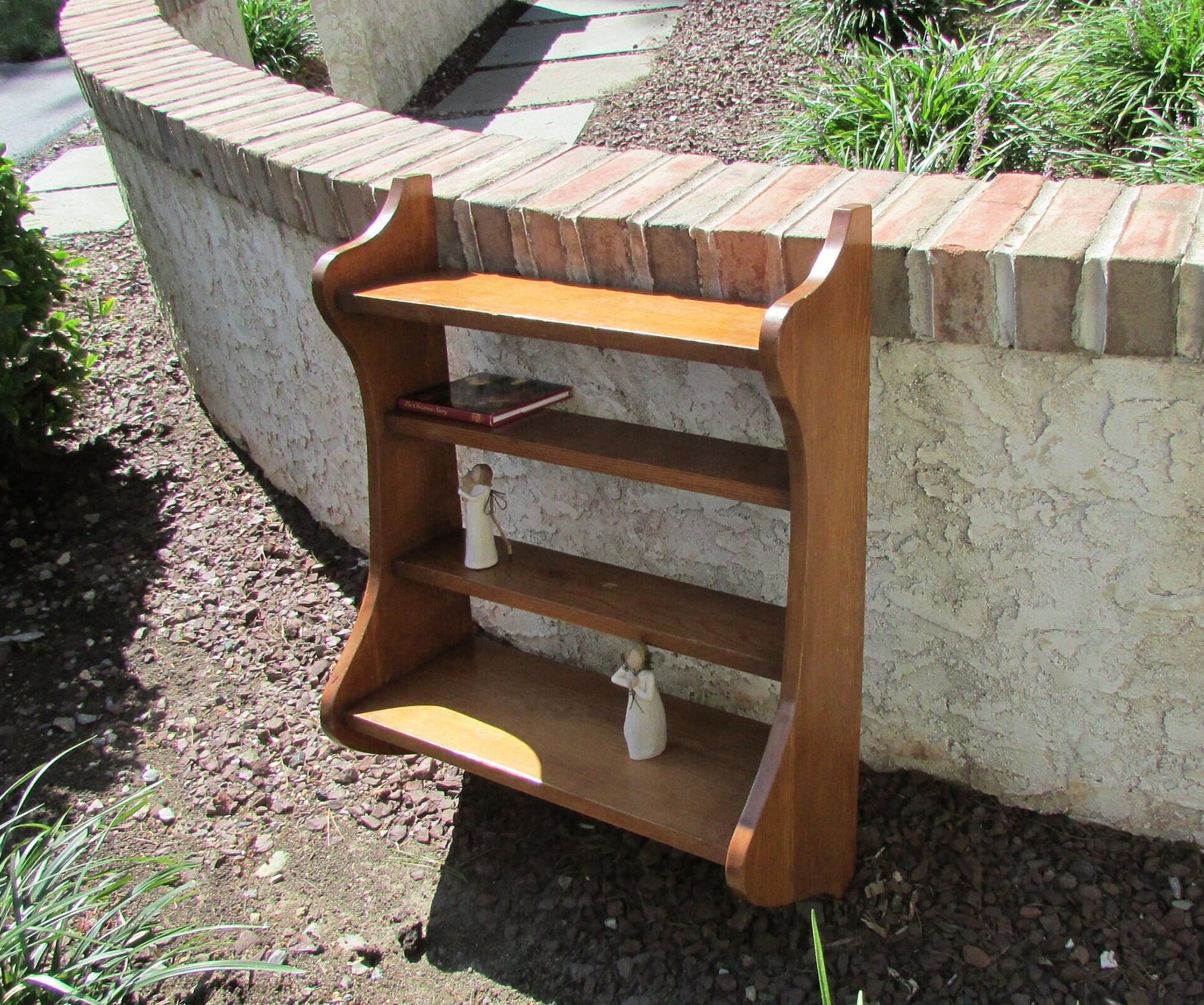 Wood Wall Shelf Large Wood Shelves Vintage Shelves Display Etsy