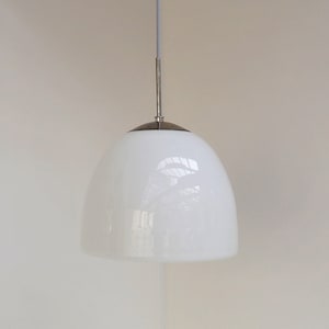 Delta Klokke pendant made in opaline glass -  Danish design from Louis Poulsen made during the 1960s