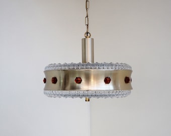 Beautiful glass lamp in Hollywood regency style - Danish design from Vitrika, 1960s