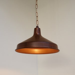 Lovely pendant made in solid copper - Danish vintage design from 1970s