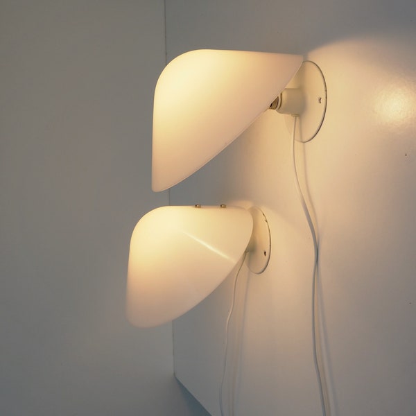 Pair of white Vip wall lights designed by Jørgen Gammelgaard - Danish design from Pandul, 1980s