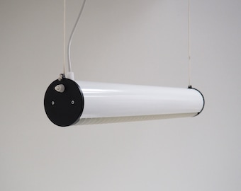 White Memphis style tube lamp made by Lyfa, Danish design from the 1980s
