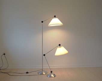 Ensemble rare de lampadaires et de lampes de table Le Klint, design vintage danois des années 1990
