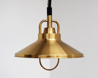 Mid century modern brass pendant - Danish vintage design from the 1970s