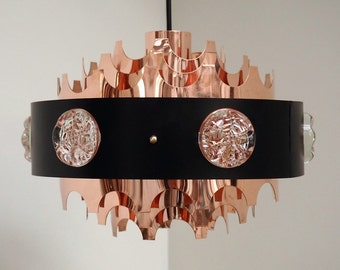 Pendentif en cuivre accrocheur - Design vintage danois des années 1960