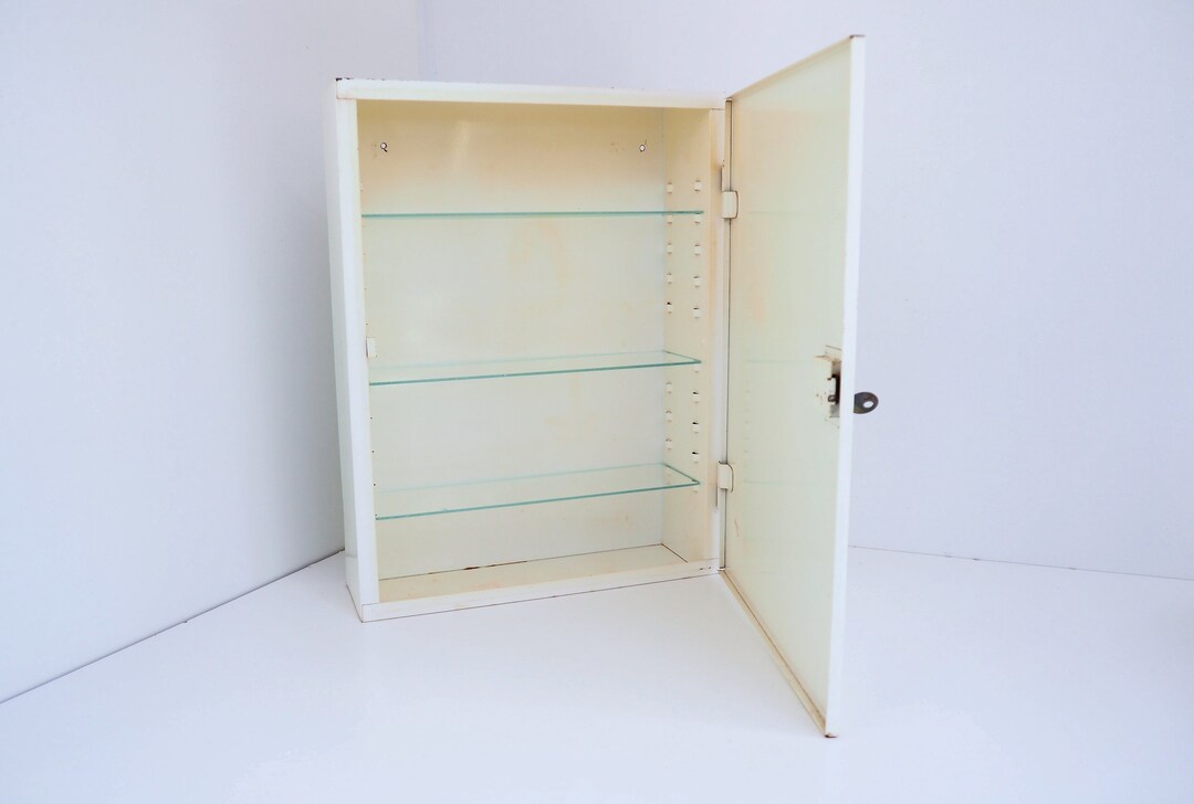 Decorative White Metal Cabinet Vintage Storage Design Item From the 1950s - Etsy