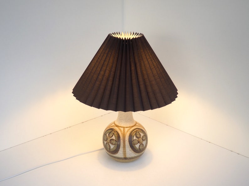 Søholm Erica stoneware table lamp by Noomi Backhausen Danish design from the 1970s zdjęcie 4