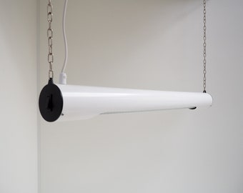 RESERVED - White minimalist tube lamp model Little John made by Nordisk Solar, Danish design from the 1980s