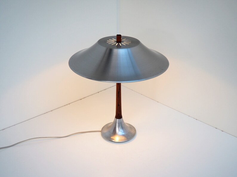 Rare and unique Ambassador table lamp designed by Jo Hammerborg, Danish design from Fog & Morup, 1960s image 4