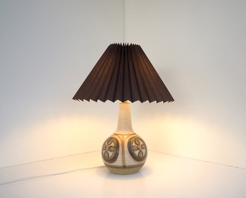 Søholm Erica stoneware table lamp by Noomi Backhausen Danish design from the 1970s zdjęcie 3