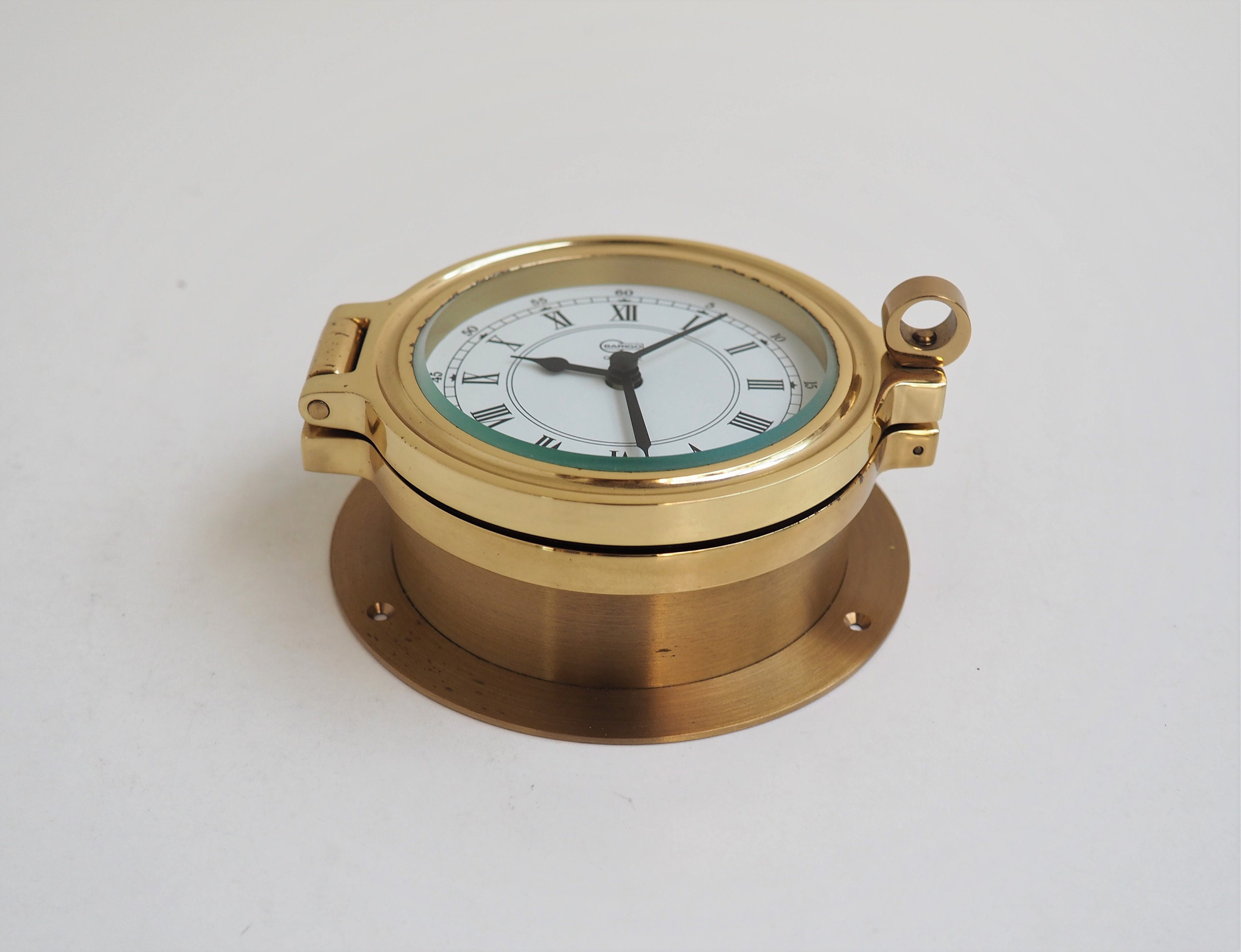 Set of 4 Maritime Brass Clock Vintage Navigation Barigo Germany Ships  Nautical