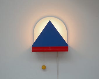 ビンテージ IKEA イケア ソットサス メンフィス ウォールランプ 希少 Memphis Style Stoja Wall Lamp From Ikea in Bright Colors - Design