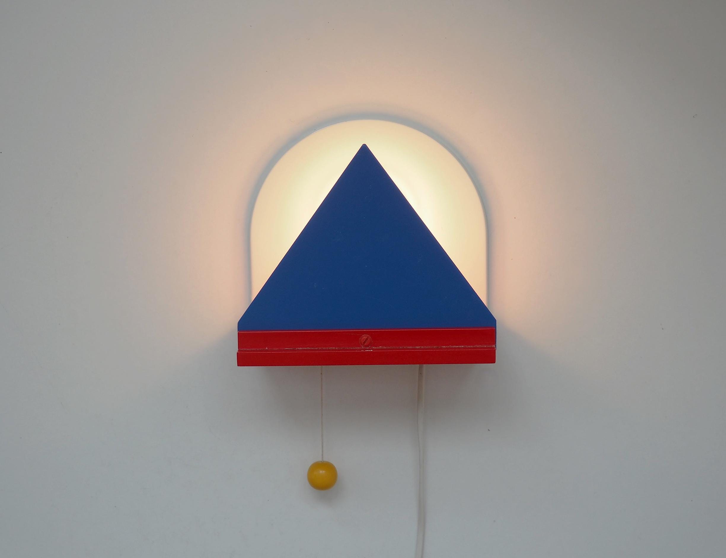 ビンテージ IKEA イケア ソットサス メンフィス ウォールランプ 希少 Memphis Style Stoja Wall Lamp From Ikea in Bright Colors - Design
