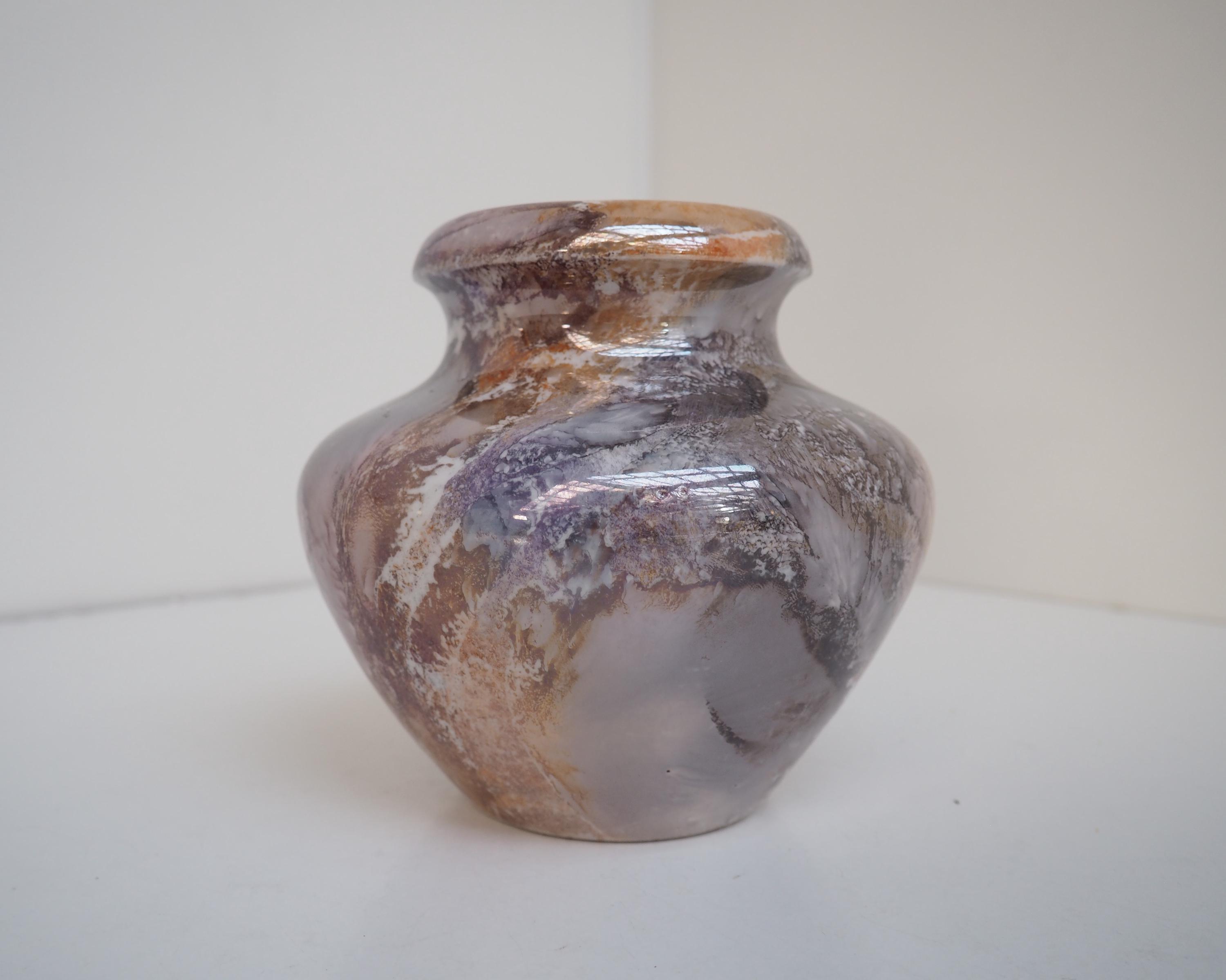 アールデコ アラビア フィンランド 花瓶: 1920年代 大理石釉
