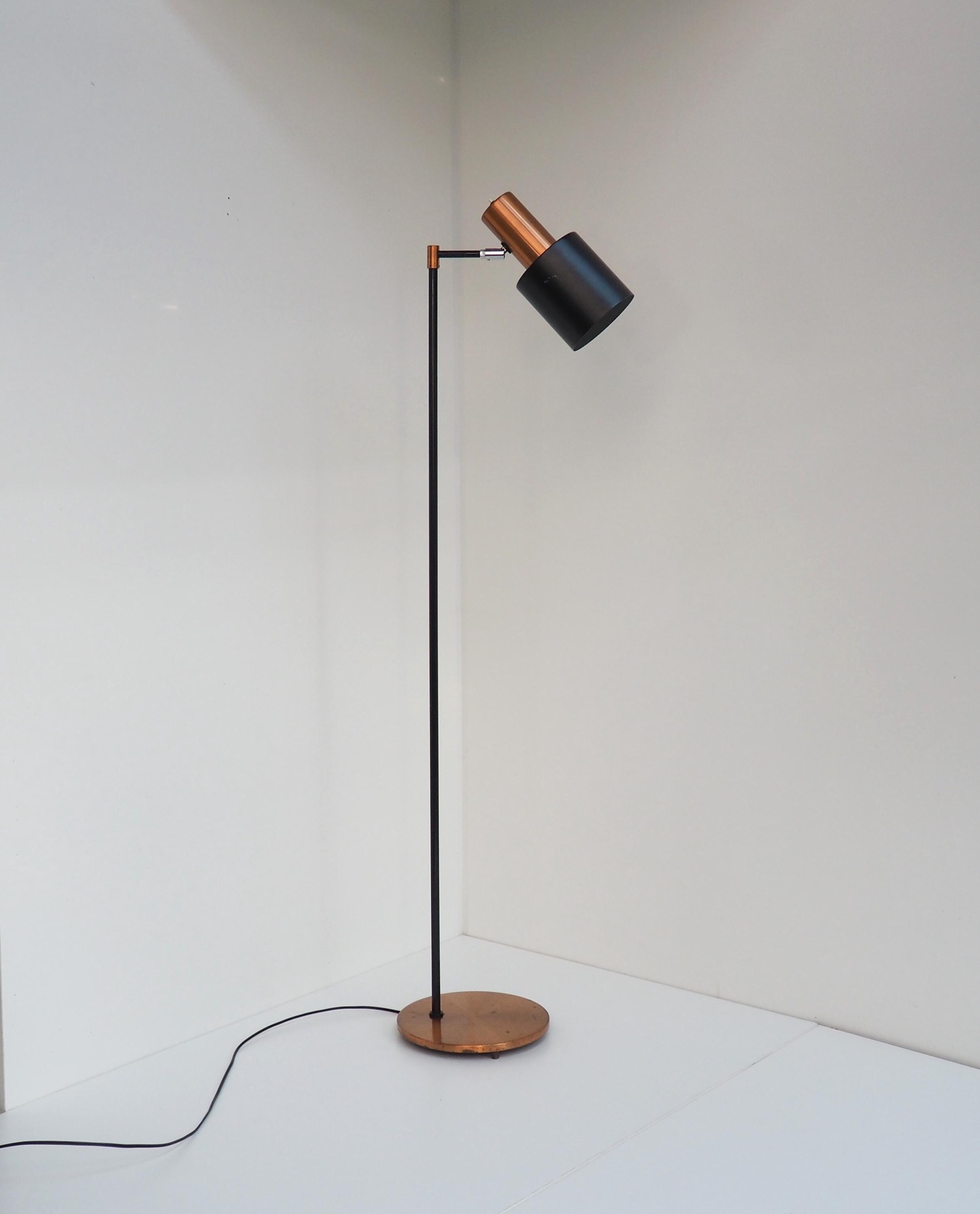 Vintage Copper Floor Lamp by Jo Hammerborg for Fog Morup, 1960s - Etsy