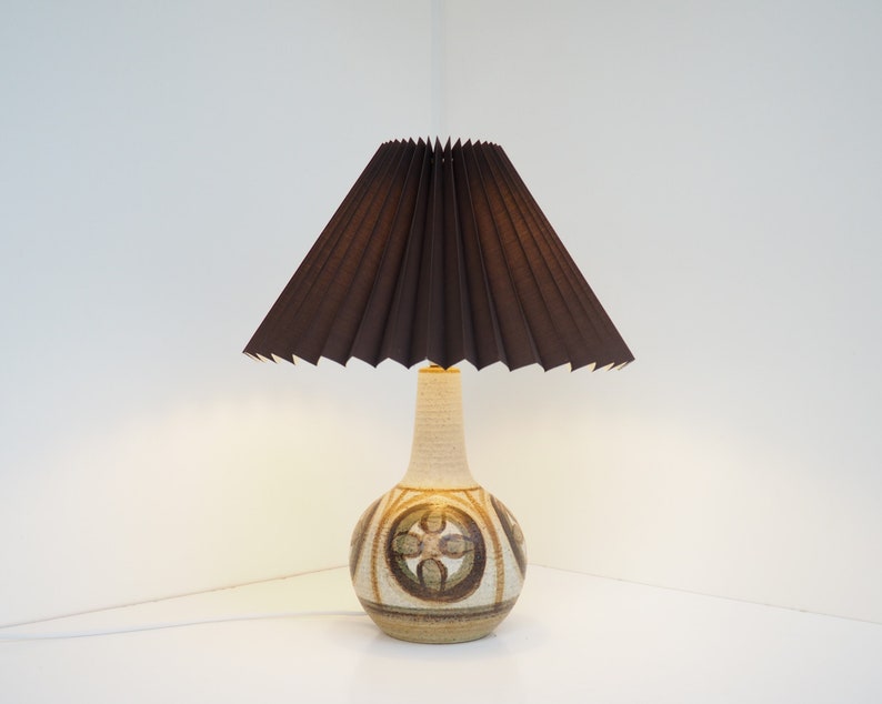 Søholm Erica stoneware table lamp by Noomi Backhausen Danish design from the 1970s zdjęcie 1