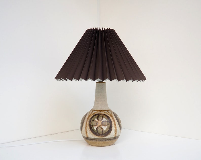 Søholm Erica stoneware table lamp by Noomi Backhausen Danish design from the 1970s zdjęcie 2