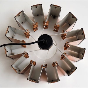 Rare and outstanding pendant made in copper and acrylic Danish design from Werner Schou, 1960s image 9