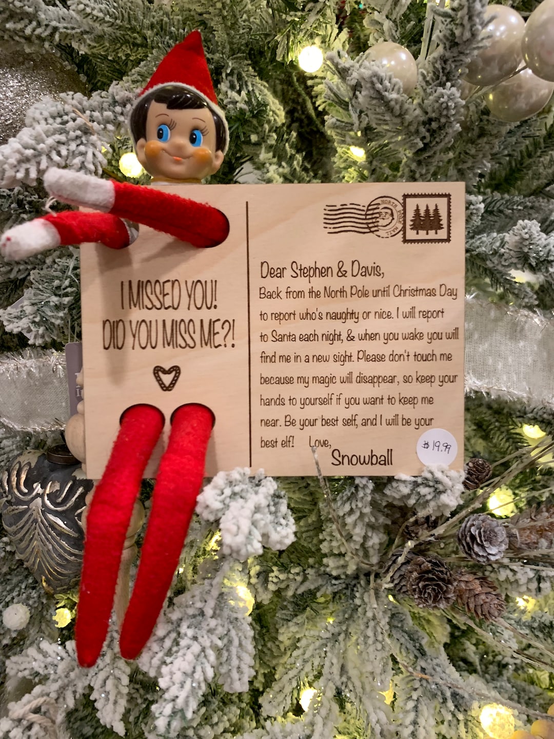 Custom Elf Postcard Arrival Christmas - Etsy