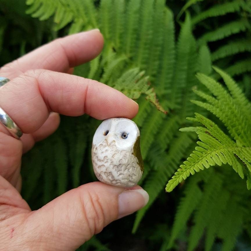 Miniature Owls With Gold Leaf - Etsy UK