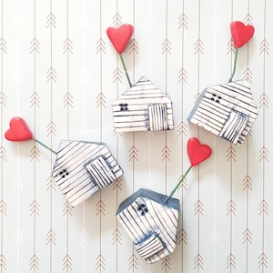 Casa de amor en miniatura, muestra de amor, pequeña idea de regalo