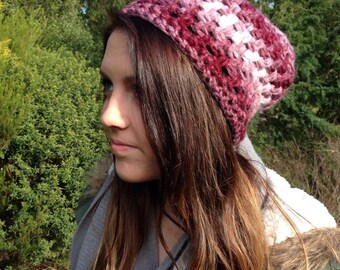 Women's Soft, Two-Toned Crochet Beanie