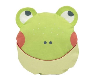 Julica Kids Pillow - Rana en Verde