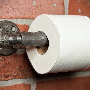 Industriële toiletrolhouder - toiletrolhouder - TP-houder - industrieel toiletpapier pijp - badkamerinrichting - GRATIS VERZENDING
