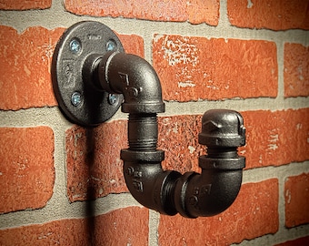 Farmhouse Coat Hook - Wall Hook - Robe Hook - Home Decor - Bath Decor - Industrial Decor - Rustic Home Decor - Hat Hook - FREE SHIPPING
