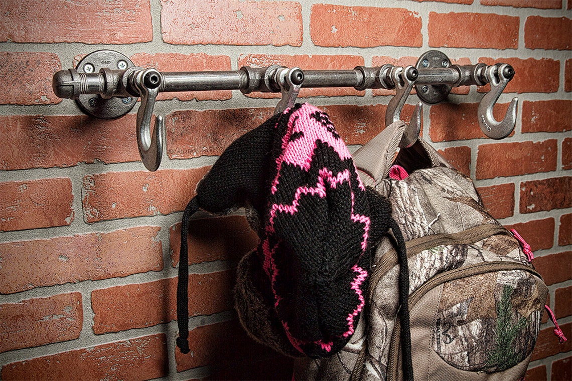 Industrial Coat Rack Wall Hook Robe Hook Home Decor Etsy