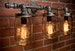 Mason Jar Light Fixture - Industrial Light -Light - Rustic Light - Vanity Light - Wall Light - Wall Sconce - Steampunk Light - FREE SHIPPING 