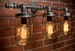 Mason Jar Light Fixture - Industrial Light -Light - Rustic Light - Vanity Light - Wall Light - Wall Sconce - Steampunk Light - FREE SHIPPING