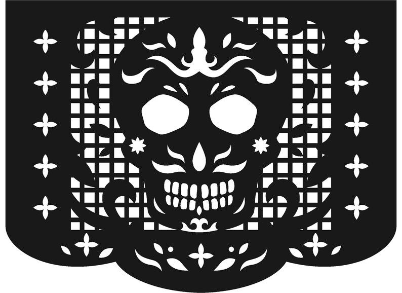 Día de los Muertos Paper picado SVG File Instant Digital - Etsy México