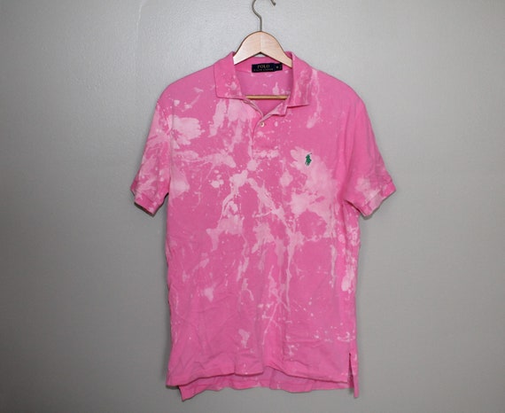 hot pink polo shirt