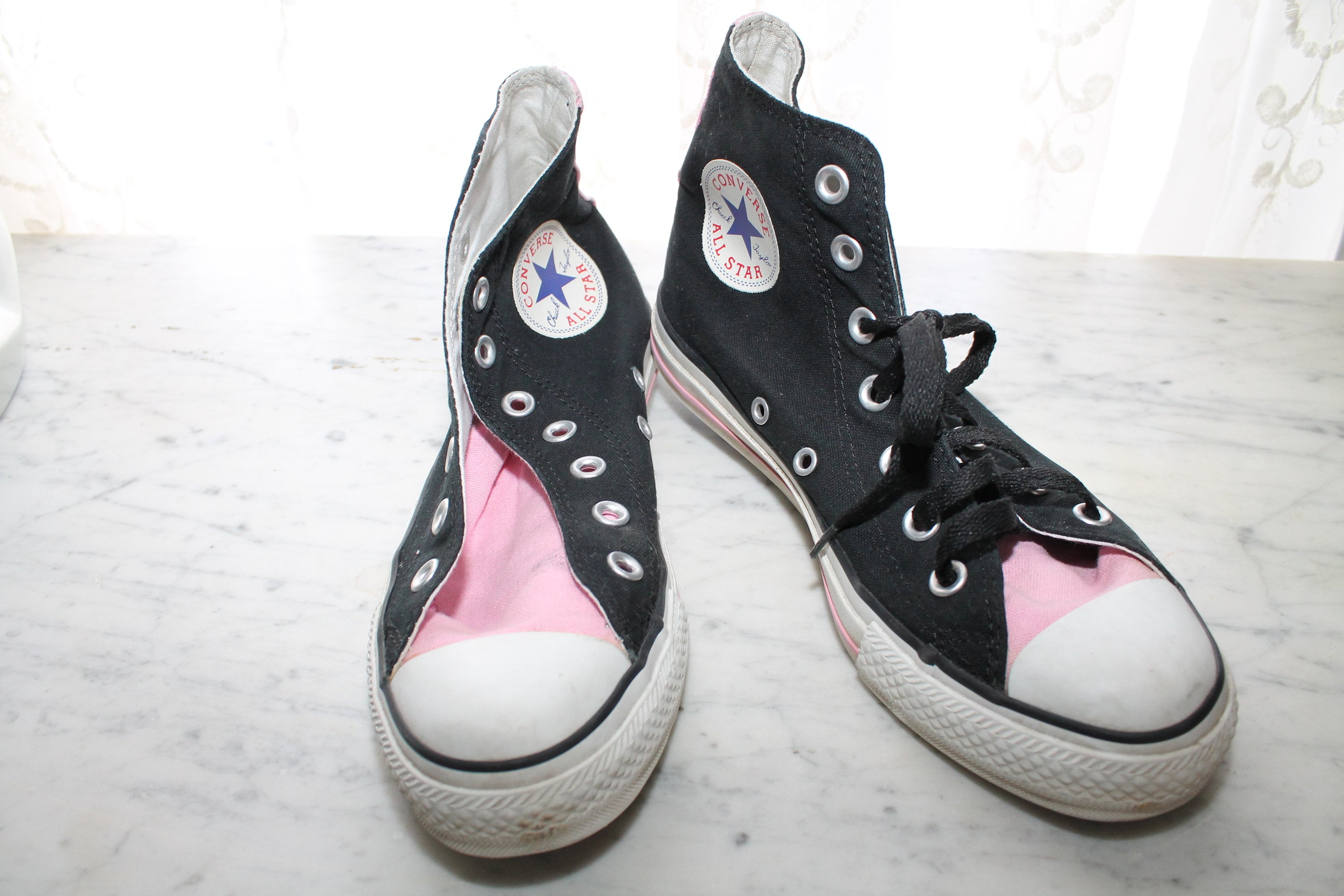 converse color block high tops