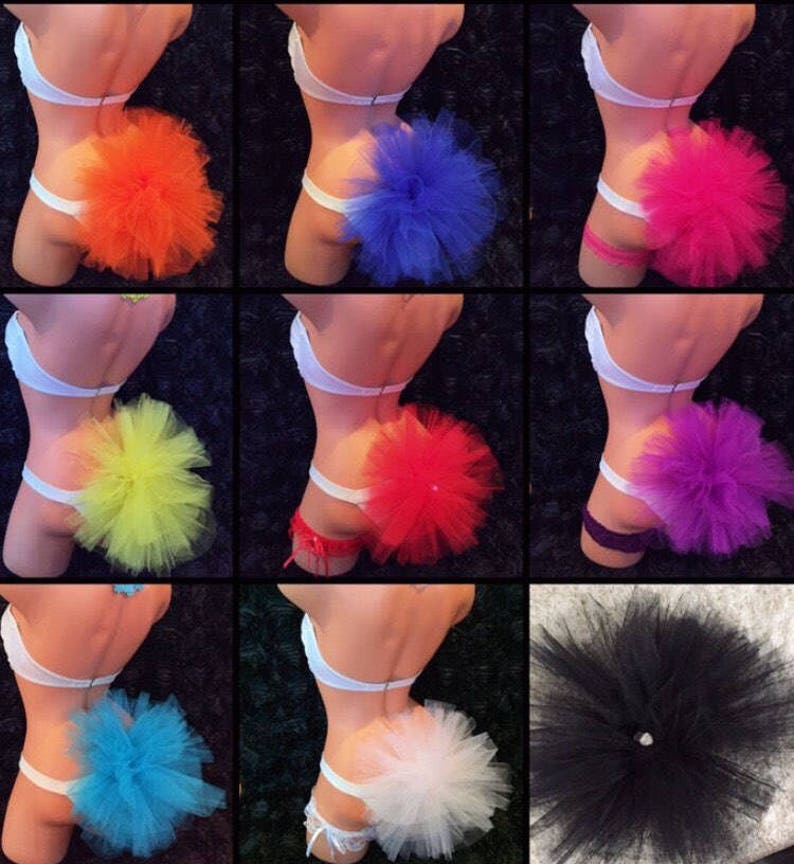 Booty Veil Bachelorette Party Veil Vegas Pool Party Bridal Shower Bikini Veil Tutu Beach Wedding Honeymoon Bathing Suit Veil Booty Poof