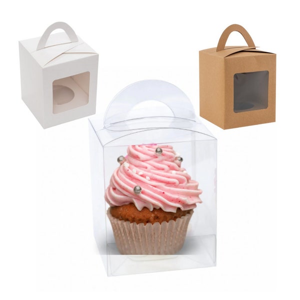 Clear Cupcake Boxes Etsy