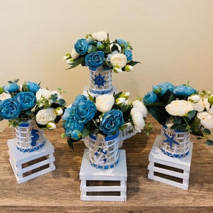 Adorable Nautical Theme Baby Shower Centerpiece Wooden Nautical