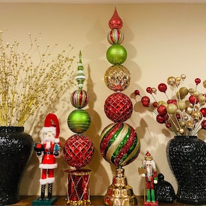 Set of 2 Ornament Trophy Christmas Luxury Decor 41 HIGH - Etsy