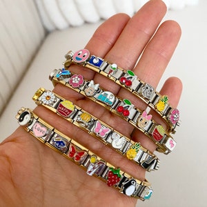 10 PCS Vintage Square Beads Charm Links Fashion Accessories