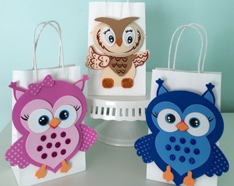Pink Girl Cute OWL Children's Birthday Party Time Favour Treat Loot Lunch Boxes Pink Girl Cute OWL Children's Birthday Party Time Favour Treat Loot Lunch Boxes